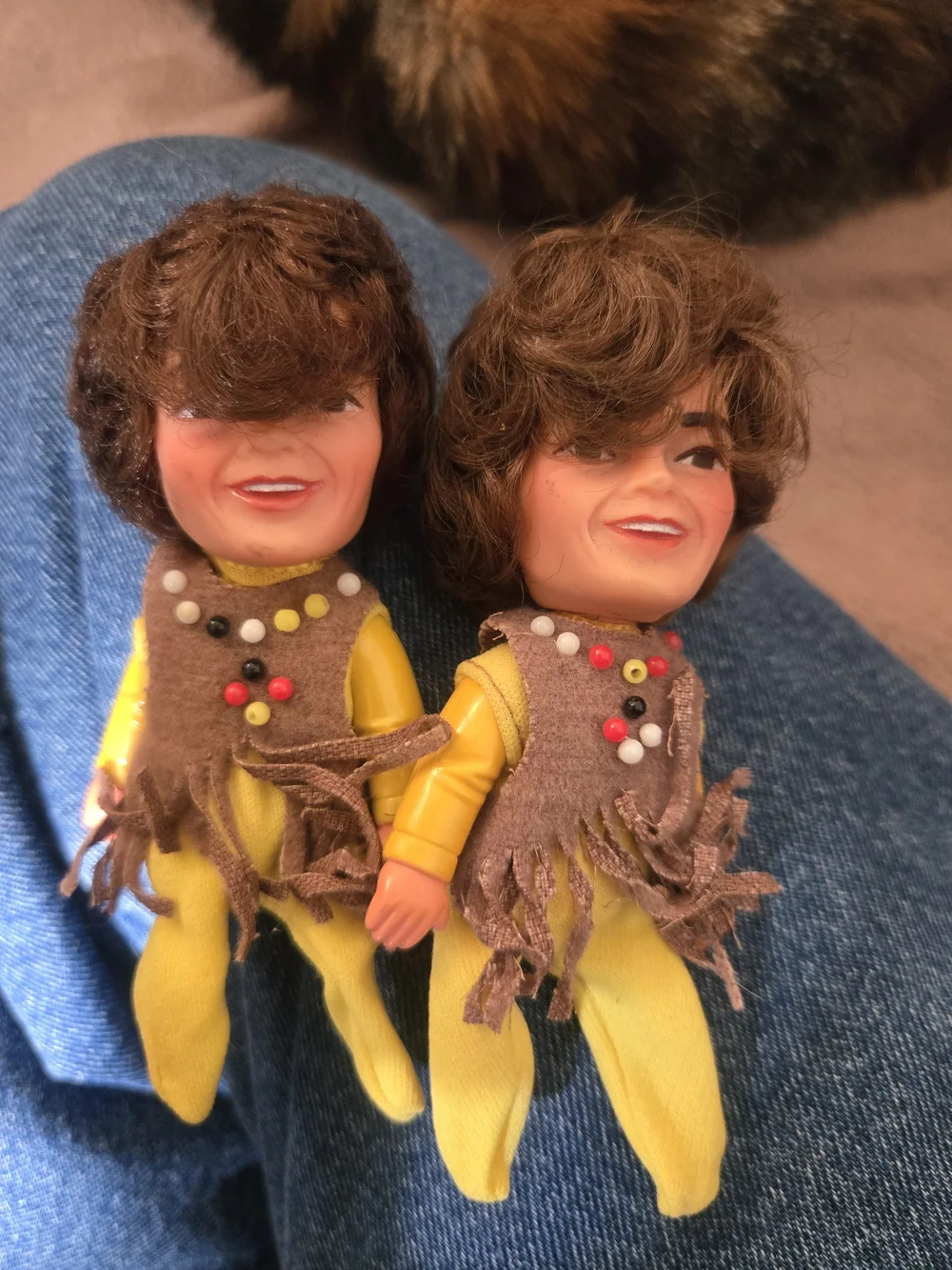 2 1970 Finger Puppets Of The Monkees Mickey Dolensz
